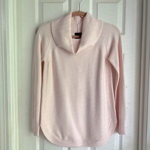 89th & Madison Pale Pink Cowl Neck Sweater, Size Small